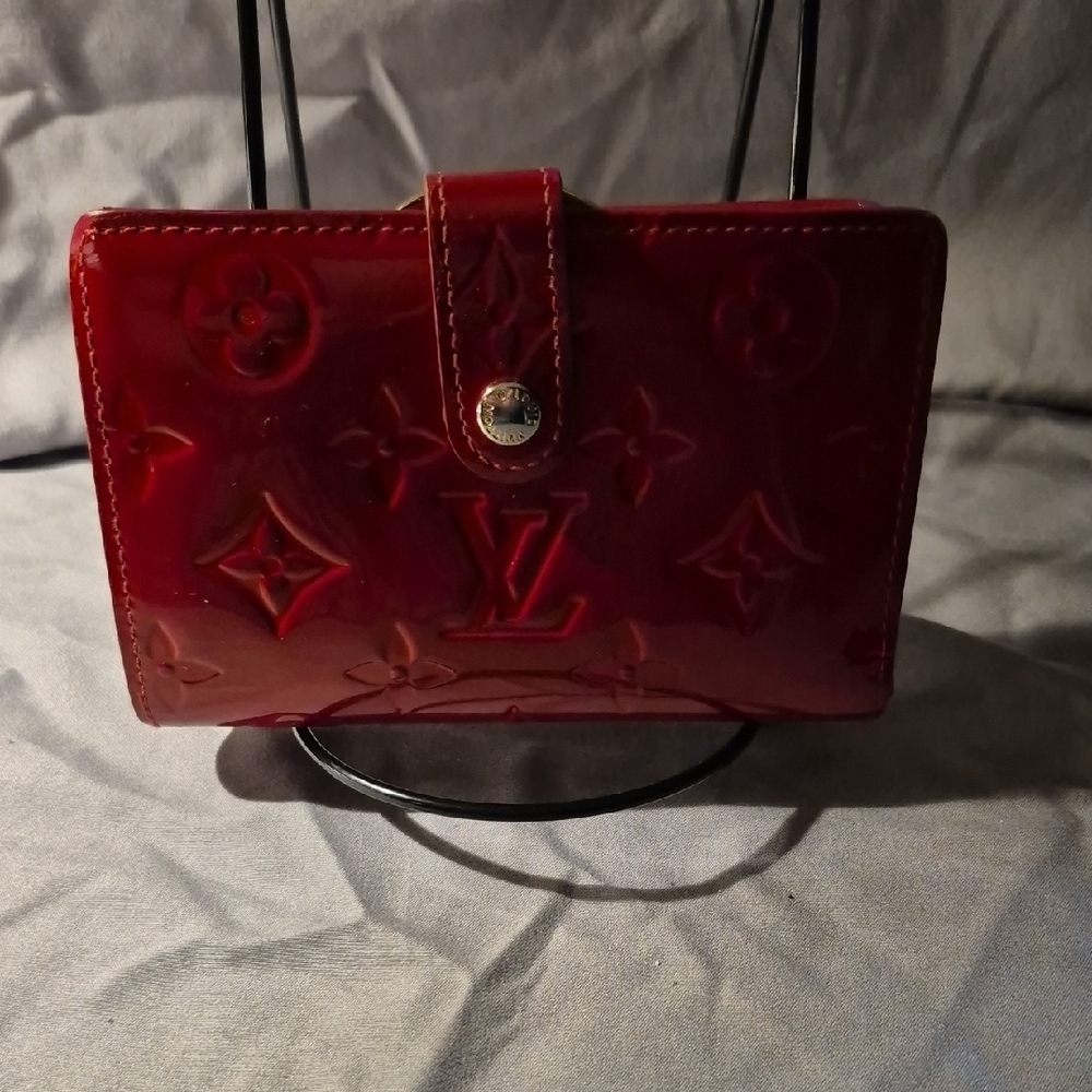 Louis Vuitton Cherry Red Embossed Wallet